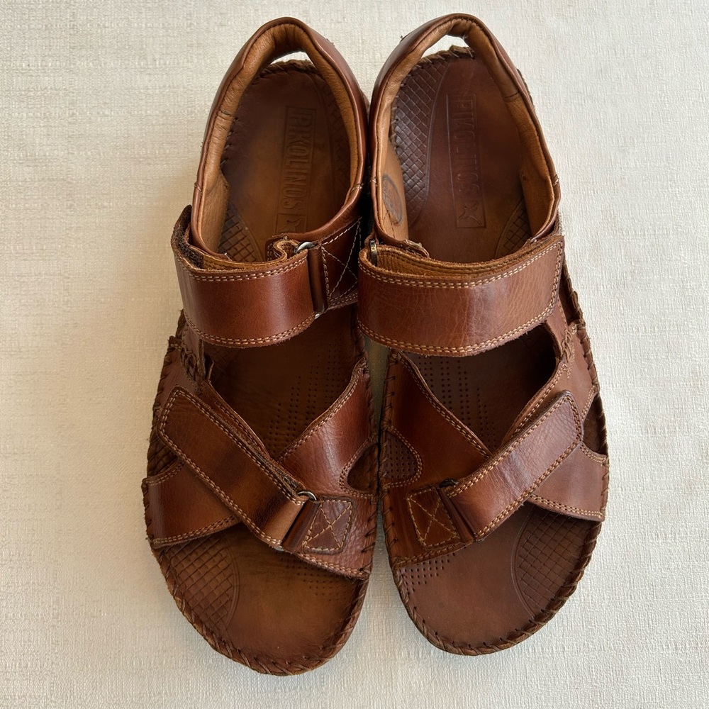 NWOT Pikolinos TARIFA O6J Flat Sandals Leather - Picture 4 of 16